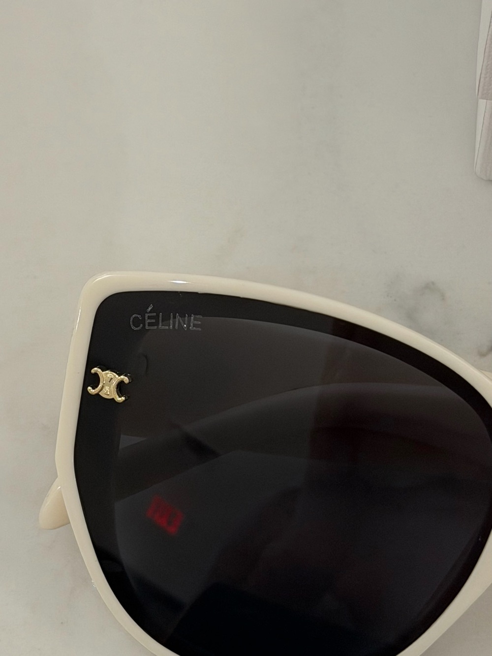 Celine Off White UV400 protection Cat Eye Frame Sunglasses Shades - Picture 9 of 11